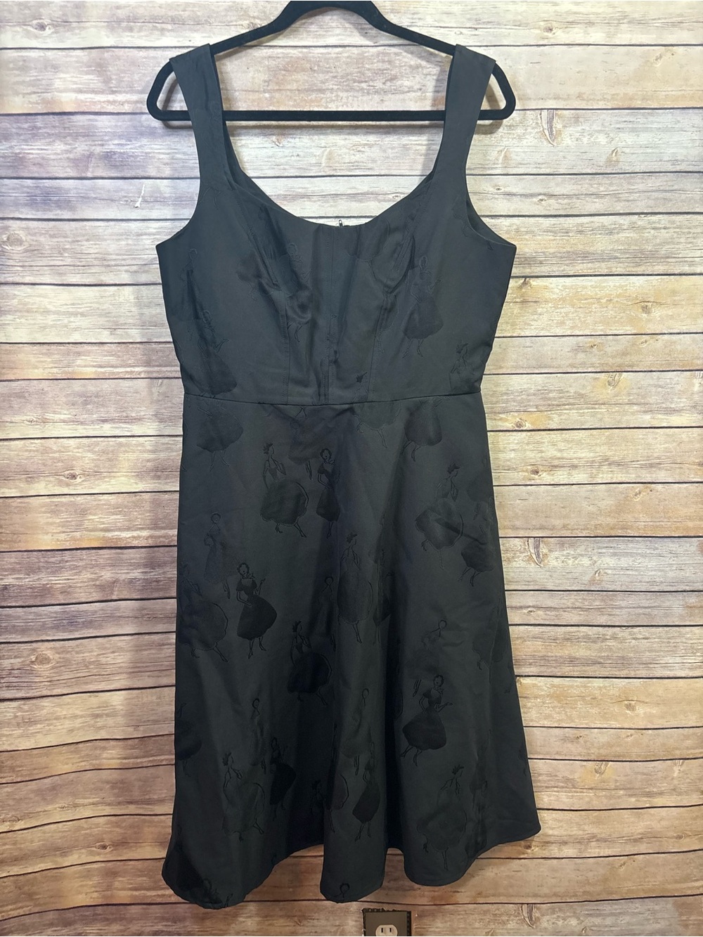 Voodoo Vixen Rockabilly Style Black Dress Size XL